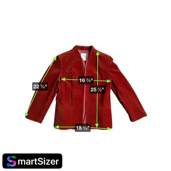 Vtg‎ Orange Velveteen Blazer By Pykettes 16 Preppy Academia Classic Jacket - Picture 6 of 8